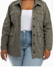 Load image into Gallery viewer, 1822 Denim- Green Utility jacket
