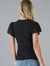 Load image into Gallery viewer, Downeast - Ribbed Eyelet Top
