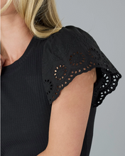 Load image into Gallery viewer, Downeast - Ribbed Eyelet Top
