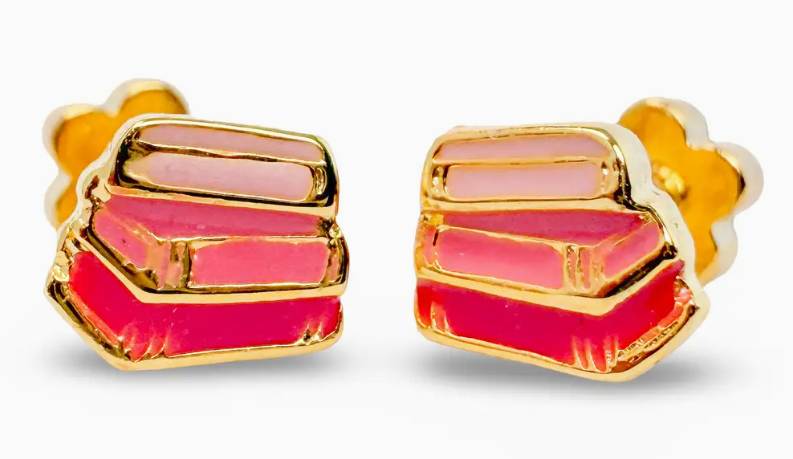 Ethic Goods - Stacked Books Tiny Stud Earring