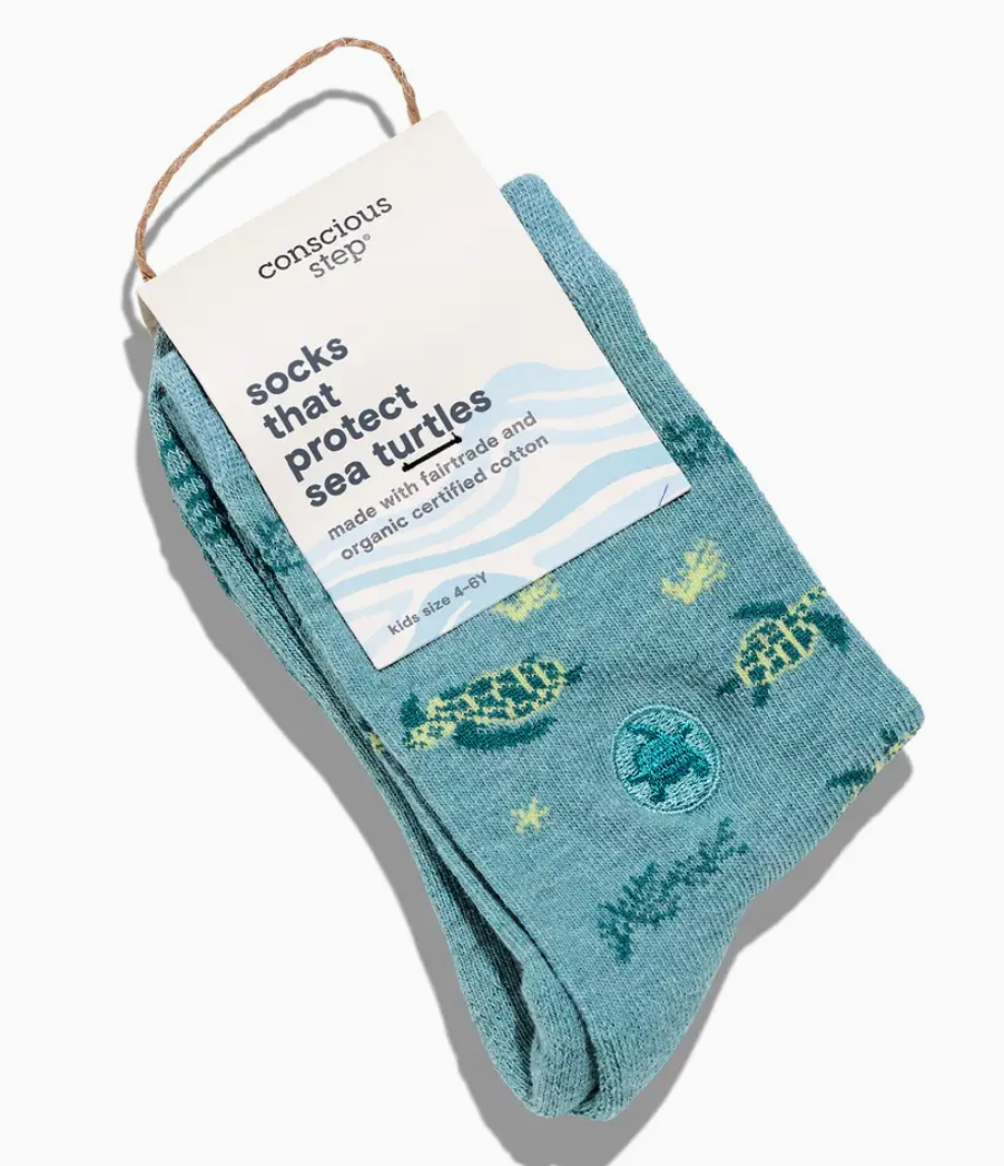 Conscious Step - Socks that Save Sea Turtles - Youth