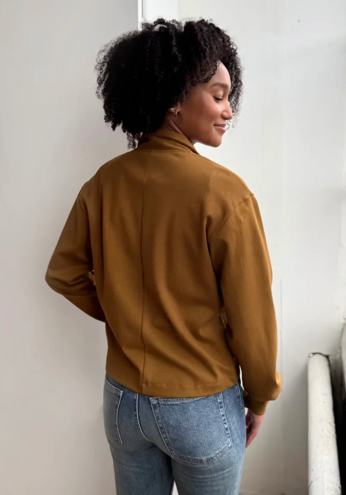 Elegantees - Shelly Heavy-Knit Jacket