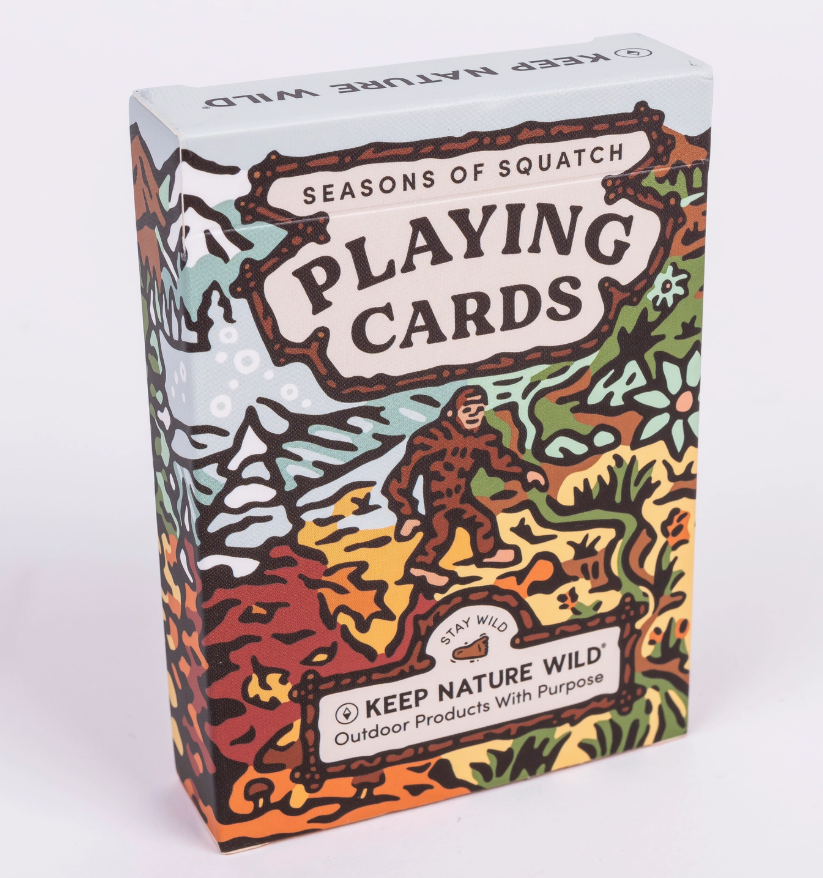 Keep Nature Wild - Seasons of Squatch Playing Cards