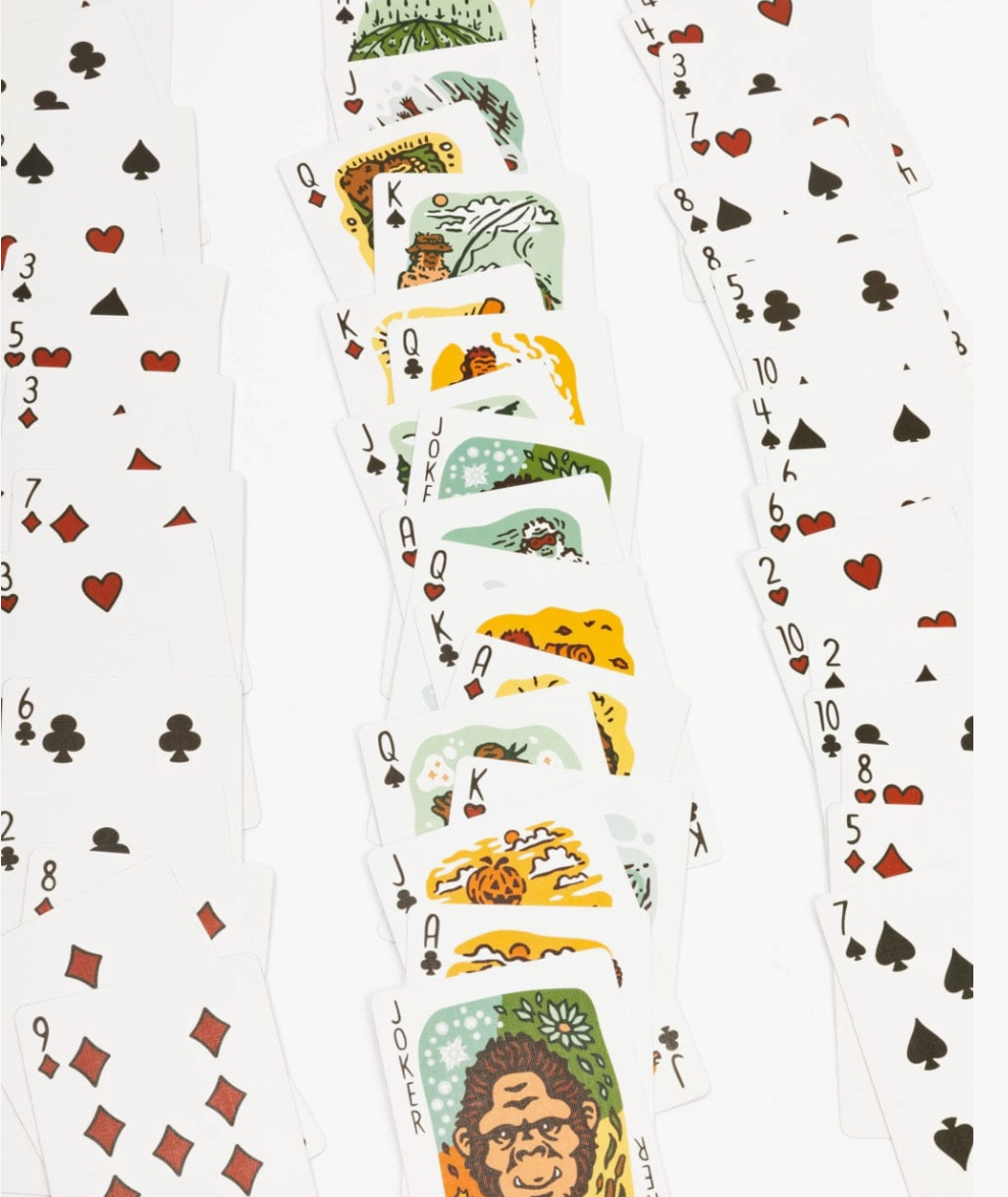 Keep Nature Wild - Seasons of Squatch Playing Cards