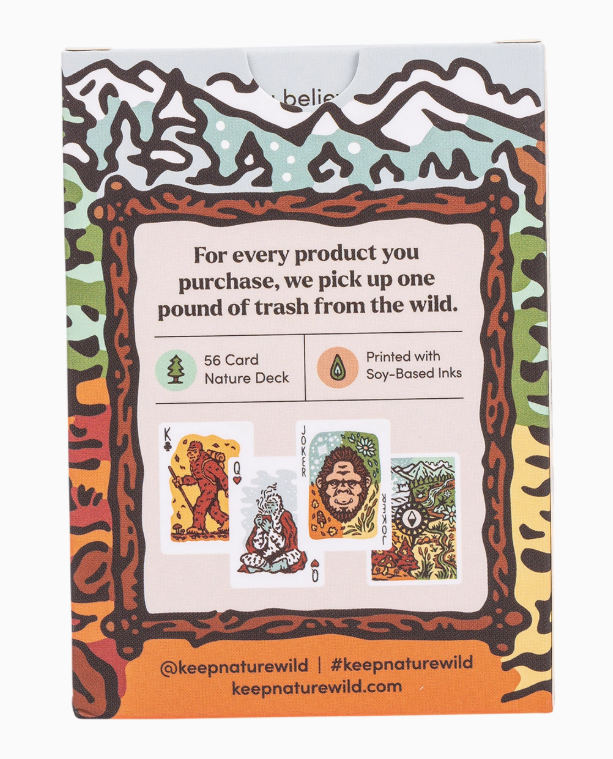 Keep Nature Wild - Seasons of Squatch Playing Cards
