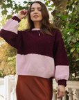 Cara & The Sky - Taz Recycled Cotton Two Tone Jumper