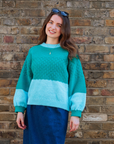 Cara & The Sky - Taz Recycled Cotton Two Tone Jumper