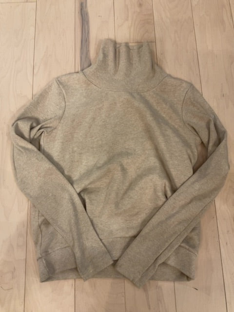 TAN ALO TURTLENECK SWEATSHIRT S