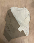 {{ClientCode}} CRM/TAN CALVIN KLEIN SWEATER, M