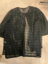 Load image into Gallery viewer, {{ClientCode}} BLACK MING WANG SHEER JACKET, 2X
