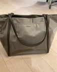 GRAY/BROWN TUMI BAG