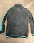 {{ClientCode}} Grey/teal HARLEY DAVIDSON TRACK JACKET, XL