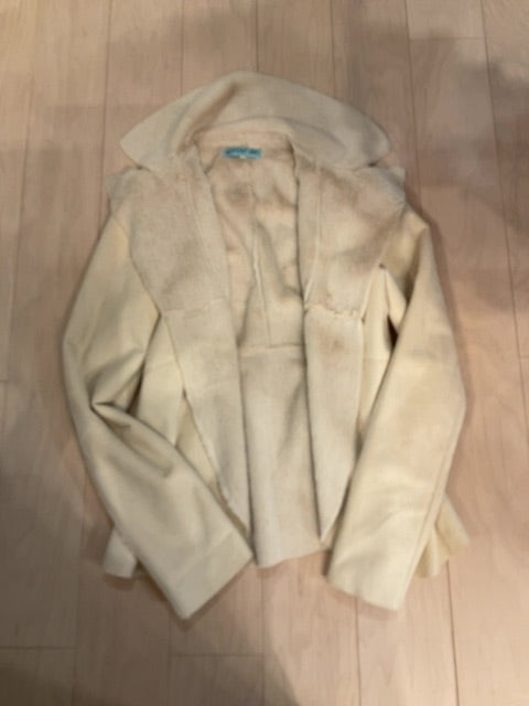 {{ClientCode}} CREAM DINA BE FUR LINED JACKET, S