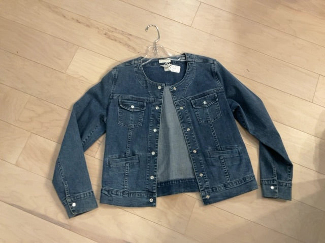 {{ClientCode}} DENIM Christopher & banks JACKET, M