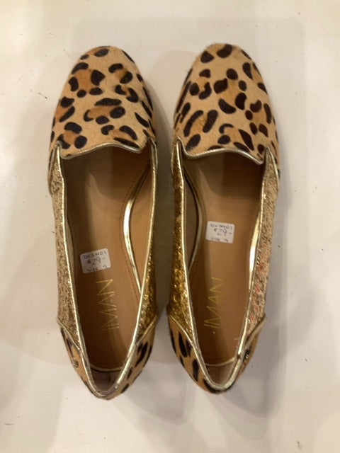 {{ClientCode}} LEOPARD IMAN Leopard sequin loafer, 9