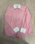 {{ClientCode}} Pink/wht TALBOTS BUTTON DOWN LONG SLEEVE, 6