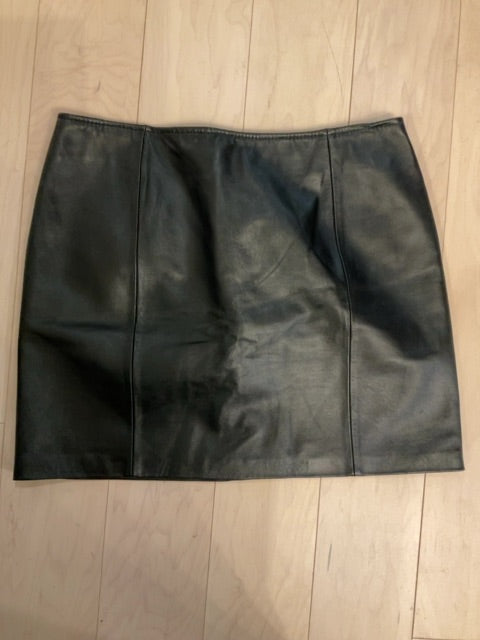 {{ClientCode}} BLACK APT 9 Leather Skirt, 14