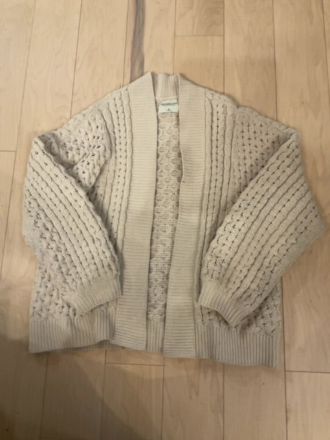 Oatmeal ABERCROMBIE OPEN CARDIGAN M