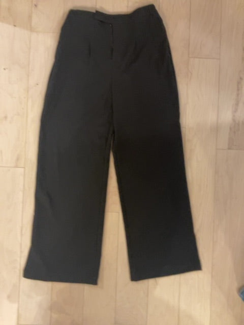 BLACK GB WIDE LEG PANTS M