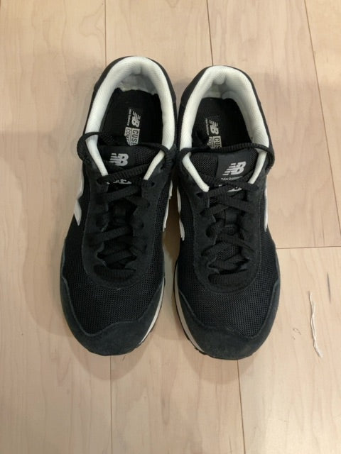 {{ClientCode}} BLK/WHT NEW BALANCE SNEAKERS NB515, 9.5