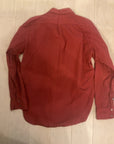 {{ClientCode}} CRIMSON RED XIRENA BUTTON DOWN LONG SLEEVE, XS