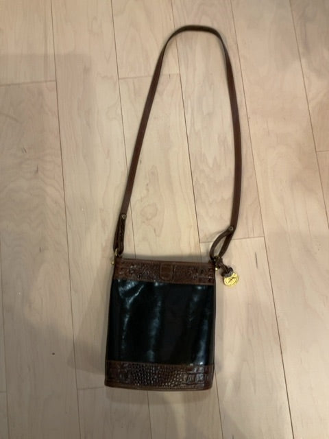 {{Client Code}} BLACK/BROWN BRAHMIN PURSE, N/A