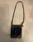 {{Client Code}} BLACK/BROWN BRAHMIN PURSE, N/A