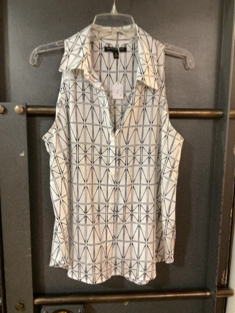 WHT/BLK BANANA REPUBLIC TANK TOP M