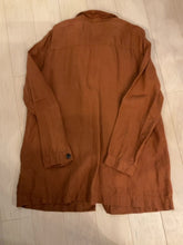 Load image into Gallery viewer, {{ClientCode}} TERRA COTTA J JILL LINEN JACKET, L
