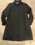 {{ClientCode}} BLACK TALBOTS QUILTED JACKET, M