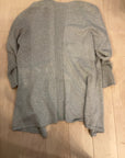 {{ClientCode}} GREY INDIGENOUS CARDIGAN, XS