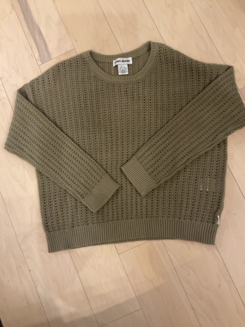 OLIVE DKNY JEANS Open knit Sweater XL