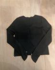 {{ClientCode}} BLACK ANN TAYLOR CARDIGAN, S