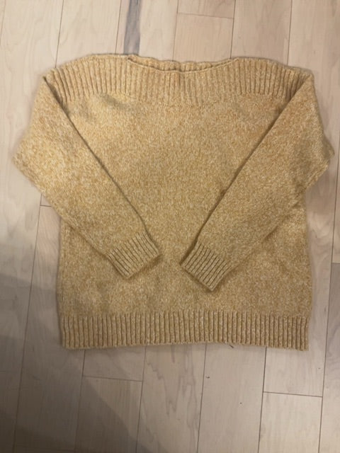 TAN J JILL BOATNECK SWEATER M