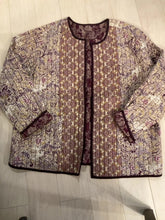 Load image into Gallery viewer, {{ClientCode}} BRN REVERSIBLE J JILL QUILTED JACKET, XL
