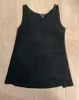 {{ClientCode}} BLACK EILEEN FISHER FLOWY TANK TOP, XS