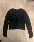 {{ClientCode}} BLACK ANN TAYLOR CARDIGAN, S