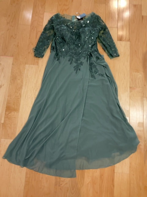 SAGE GREEN EVA USA MOTHER OF THE BRIDE DRESS XXL