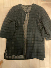 Load image into Gallery viewer, {{ClientCode}} BLACK MING WANG SHEER JACKET, 2X
