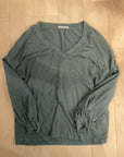 {{ClientCode}} GREEN ADREAMLY LONG SLEEVE SHIRT, S