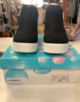 {{ClientCode}} BLACK SODA WEDGE SNEAKERS, 9