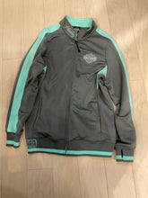 Load image into Gallery viewer, {{ClientCode}} Grey/teal HARLEY DAVIDSON TRACK JACKET, XL
