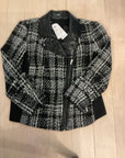 {{ClientCode}} BLK/WHT CHICOS TWEED MOTO JACKET, 3