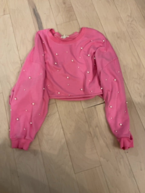 PINK PEACH LOVE PEARL SWEATSHIRT M