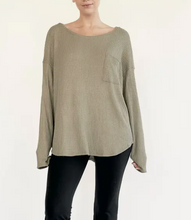 Load image into Gallery viewer, Bamboo Waffle Knit Oversized Pullover
