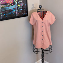 Load image into Gallery viewer, Salma Tie-Front Button Top Short Sleeve
