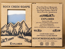 Load image into Gallery viewer, Rock Creek Soaps - Explorer - Vegan Bar Soap
