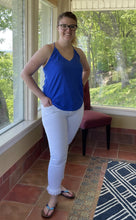 Load image into Gallery viewer, Capri Blue Cross Back Tank Top
