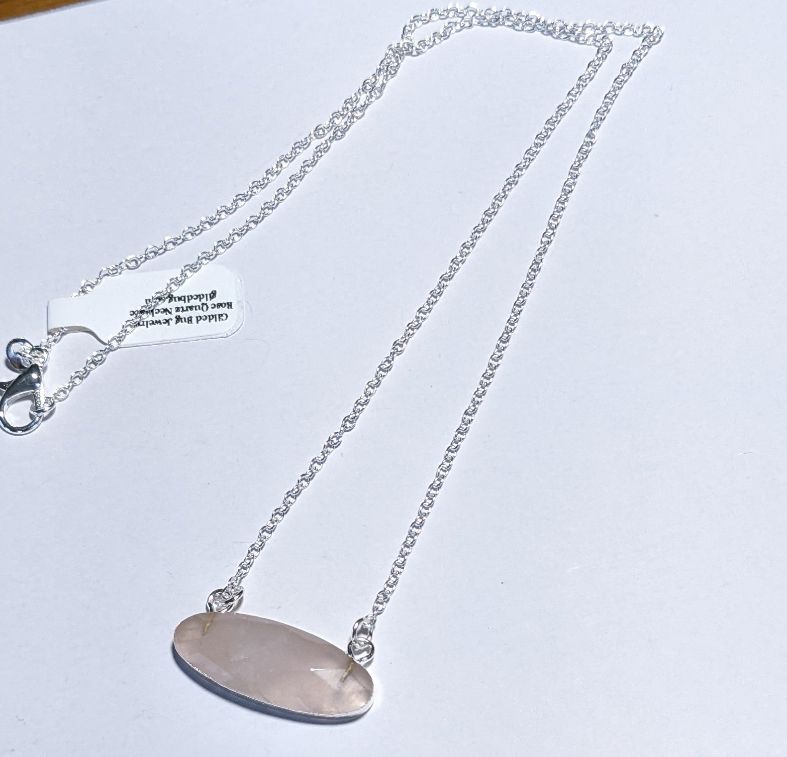 Rose Quartz Oval Pendant