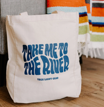 Load image into Gallery viewer, Take Me to the River Canvas Tote
